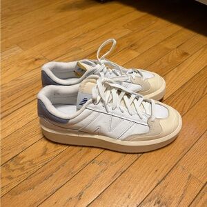 White and Beige New Balance CT 302 Sneakers